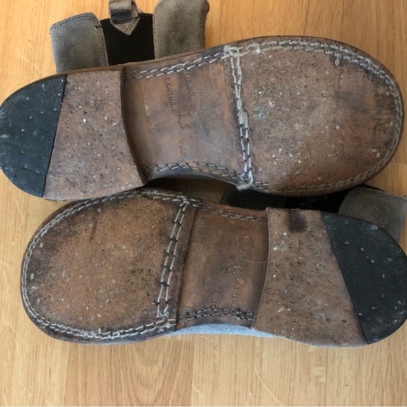 Gray suede Bed Stu slide on ankle boots - Picture 3 of 7